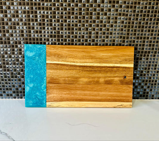 Teal/Acacia - Serving Board