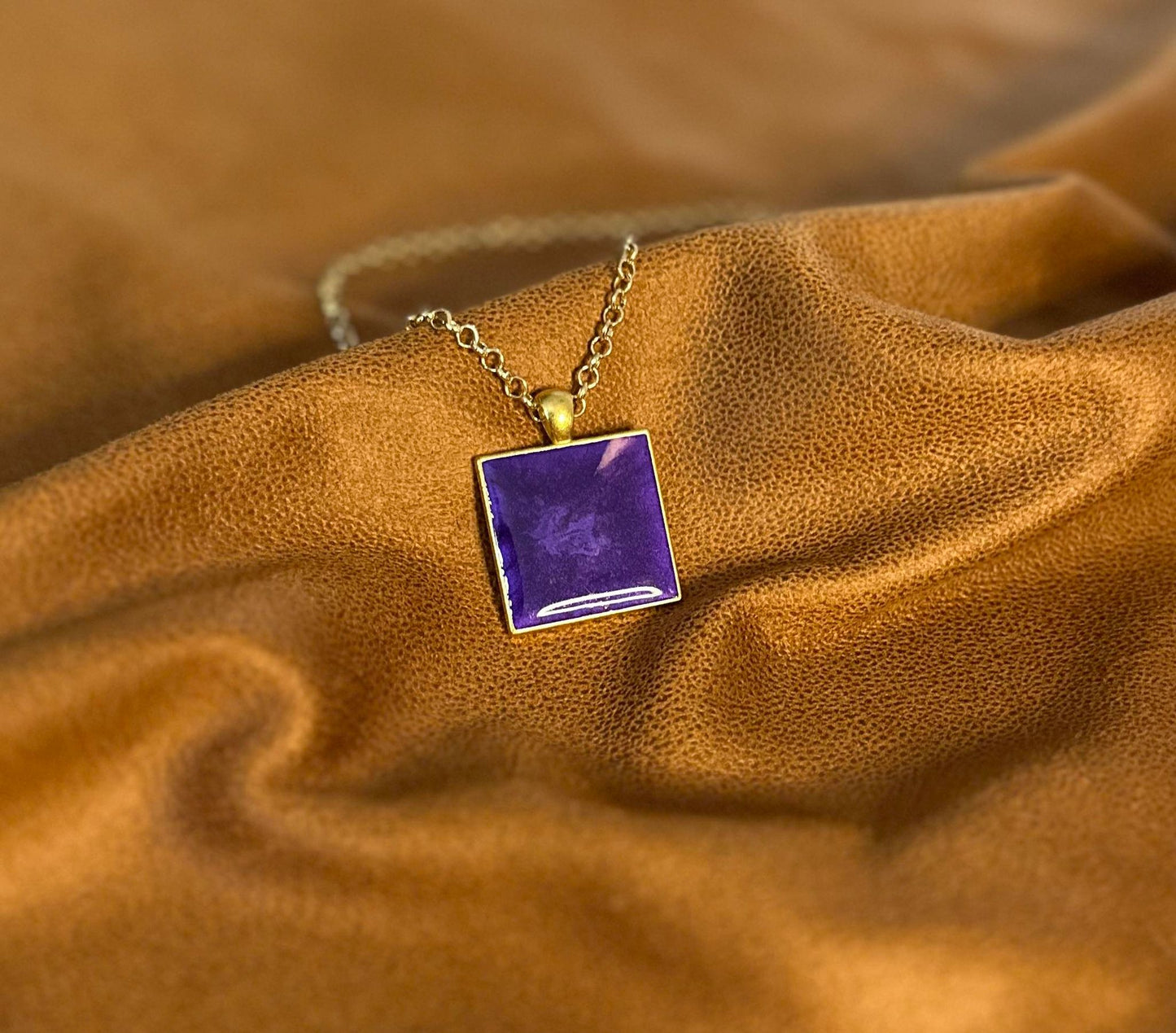 Nightshade Square Pendant (Gold)