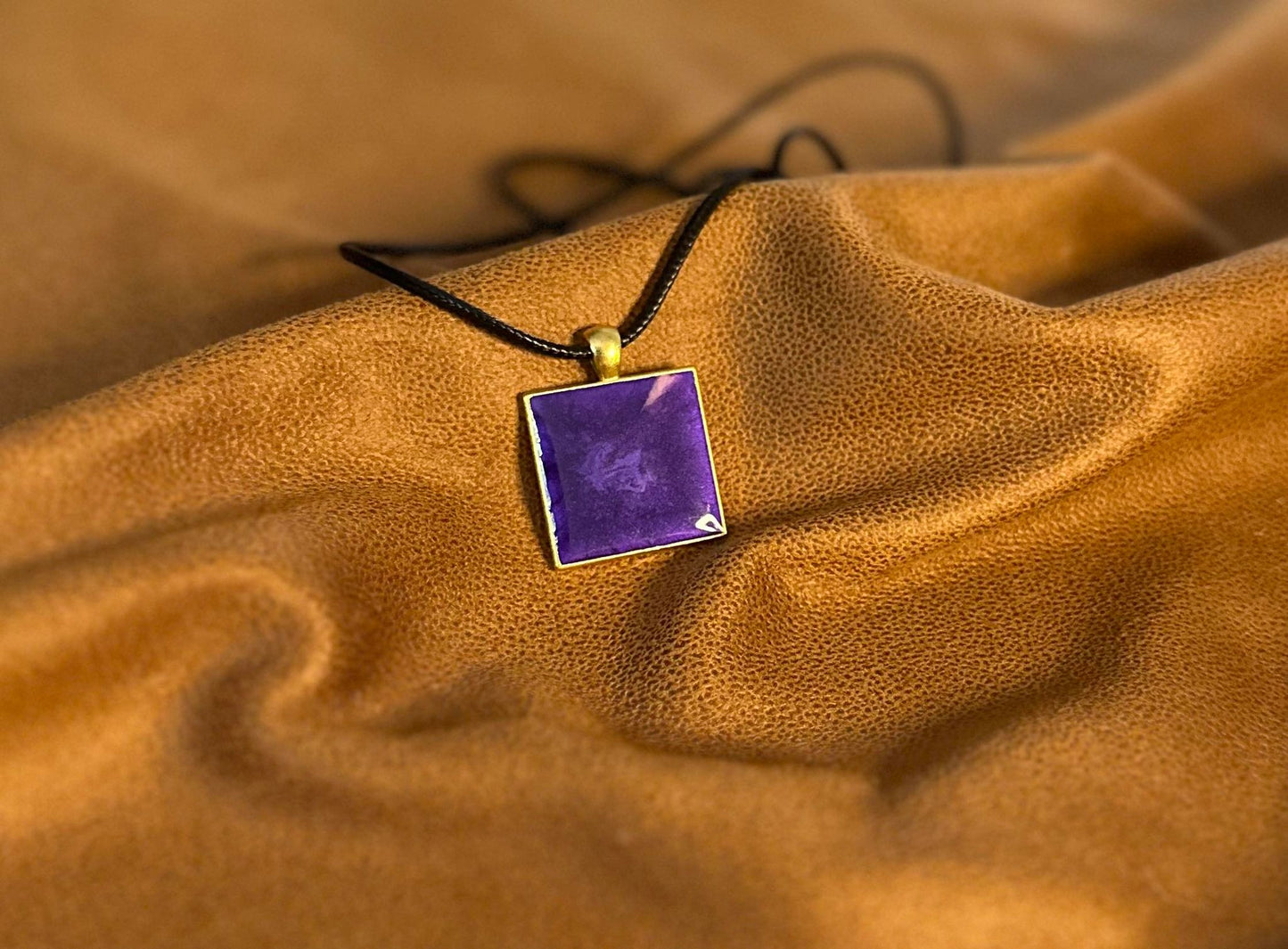 Nightshade Square Pendant (Gold)