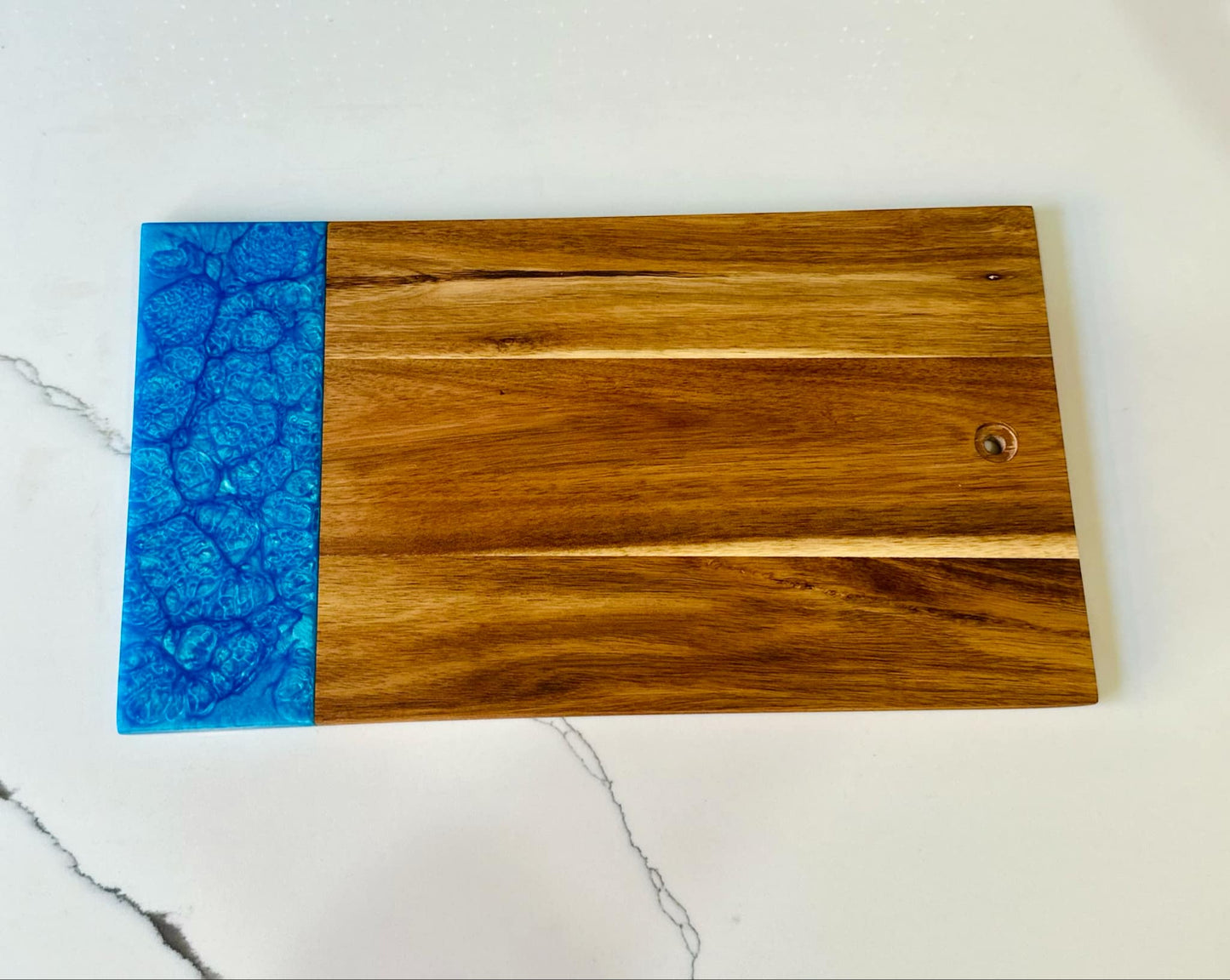 Sapphire Bubbles/Acacia - Serving Board