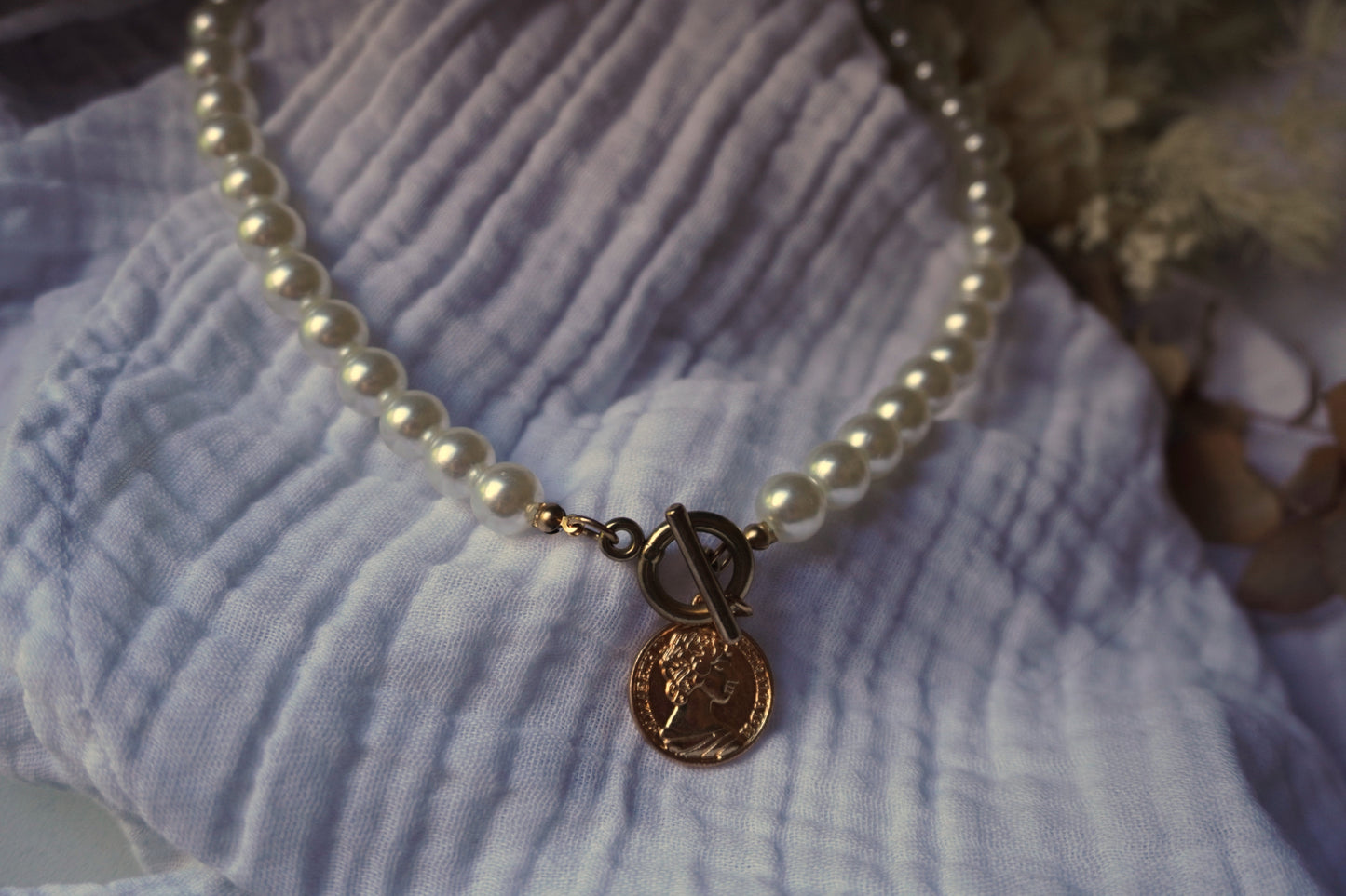 Pearl & Coin Necklace