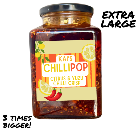 ChilliPop Citrus & Yuzu Chilli Crisp Extra Large - Chilli Crisp (Mild)